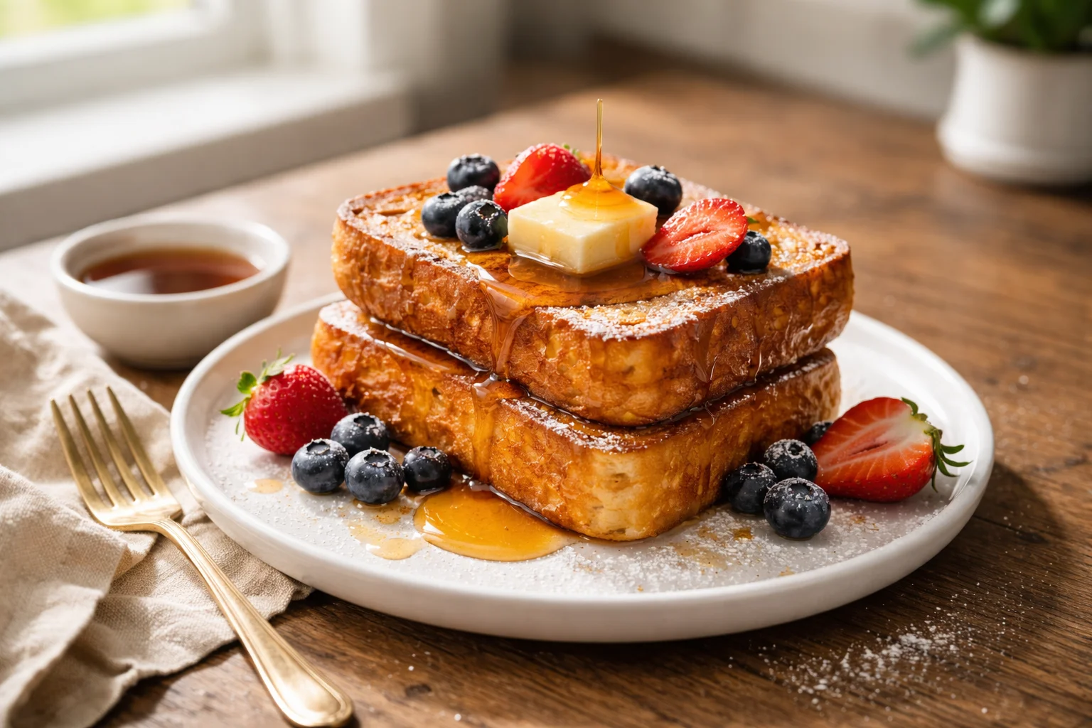 Classic French Toast Made With Basic Ingredients