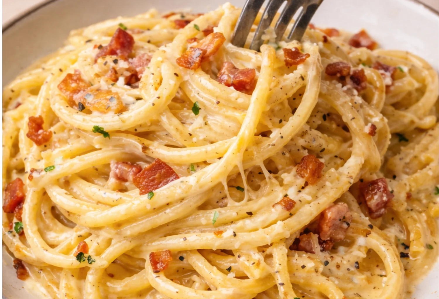 Creamy American-Style Spaghetti Carbonara (From Scratch)