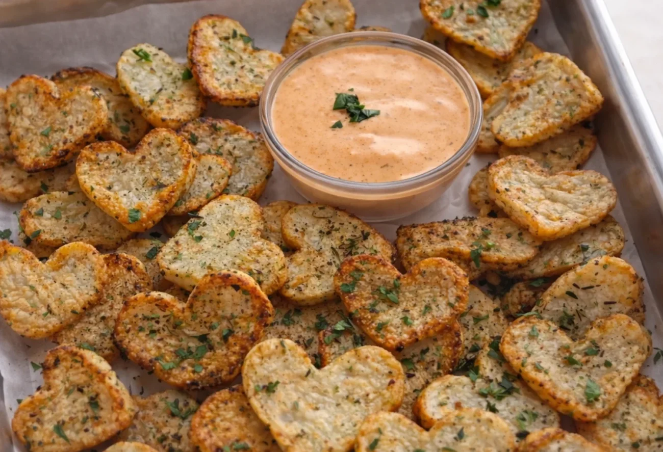 Crispy Air Fryer Heart Potatoes