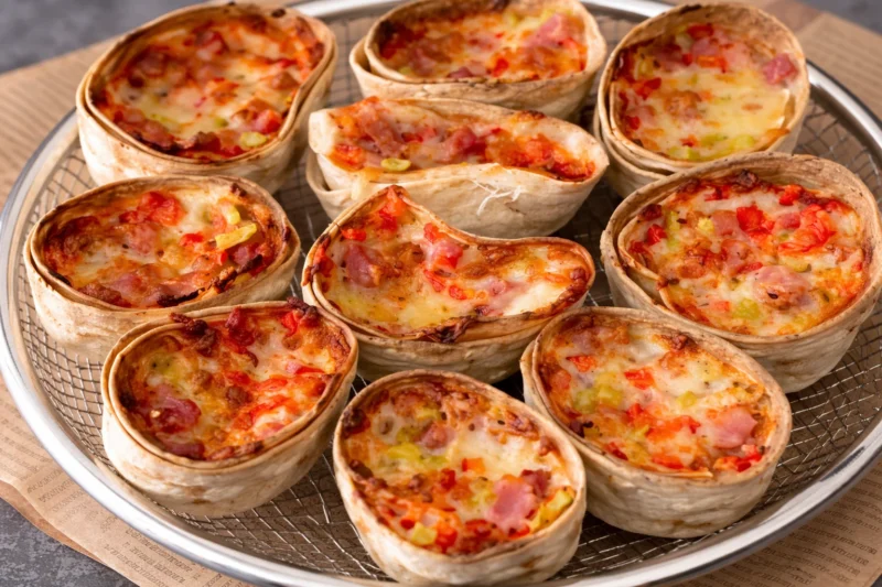 Crispy Air Fryer Pizza Cones Made with Tortillas