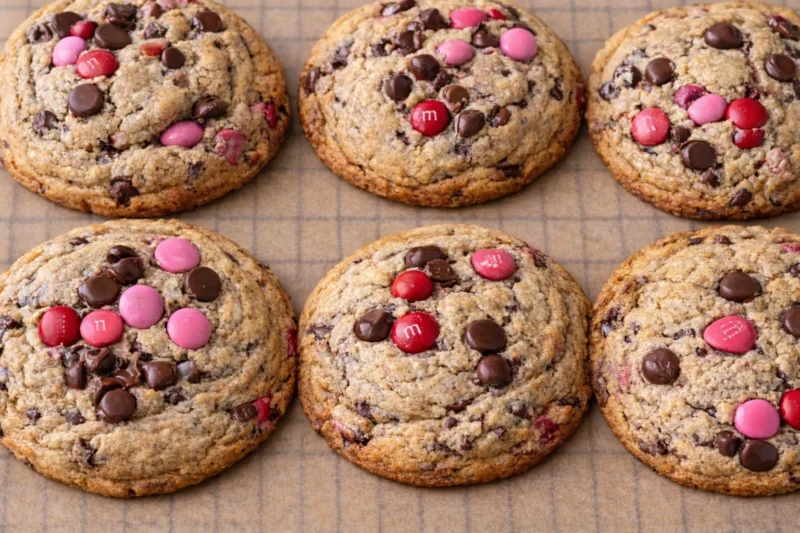 Thick M&M Cookies (Soft, Chewy, Bakery-Style)