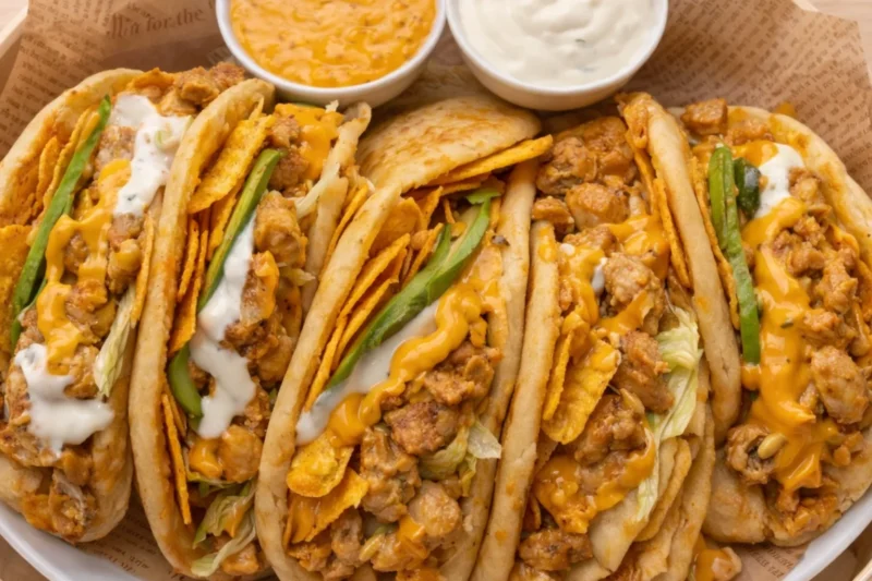 Easy Nachos Chicken Bread | Cheesy Crispy Chicken Stuffed Homemade Buns