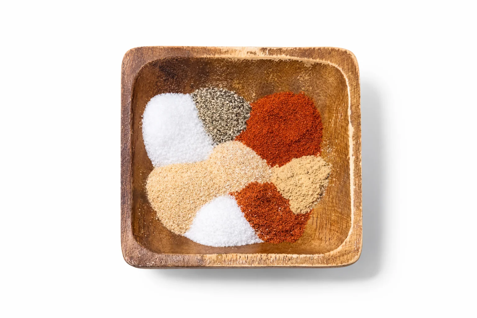 Homemade spice blend prepared for seasoning chicken