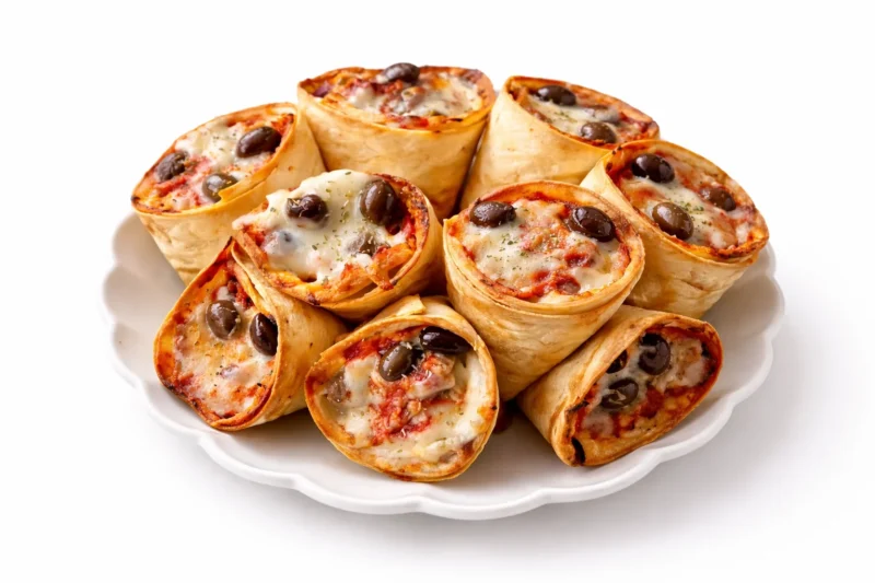 Pizza Cones Recipe | Crispy Homemade Tortilla Pizza Cones