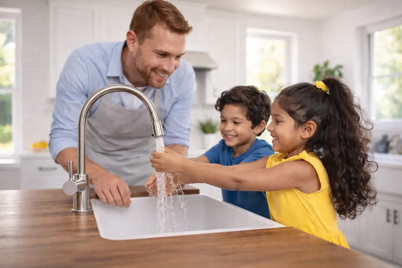 Teaching children simple kitchen safety habits like washing hands before cooking helps build healthy and safe food preparation routines at home.